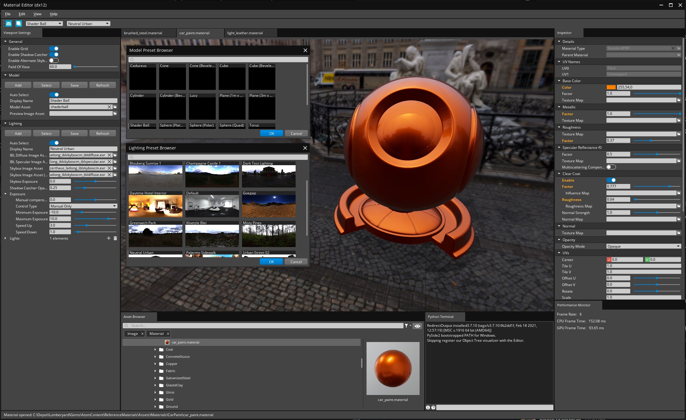 Material Editor
