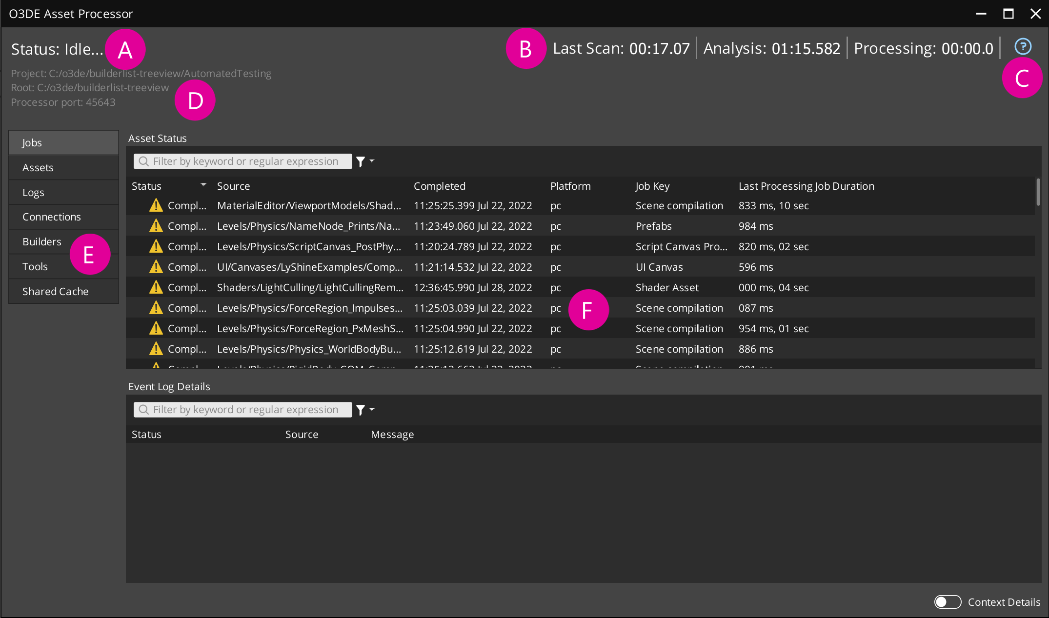 Asset Processor UI